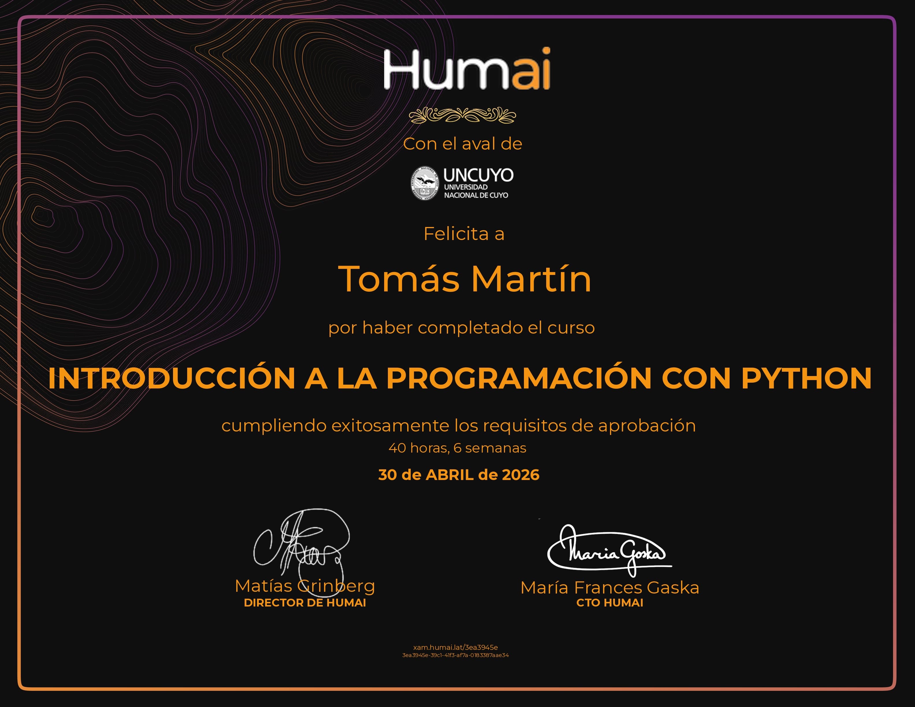 Certificado