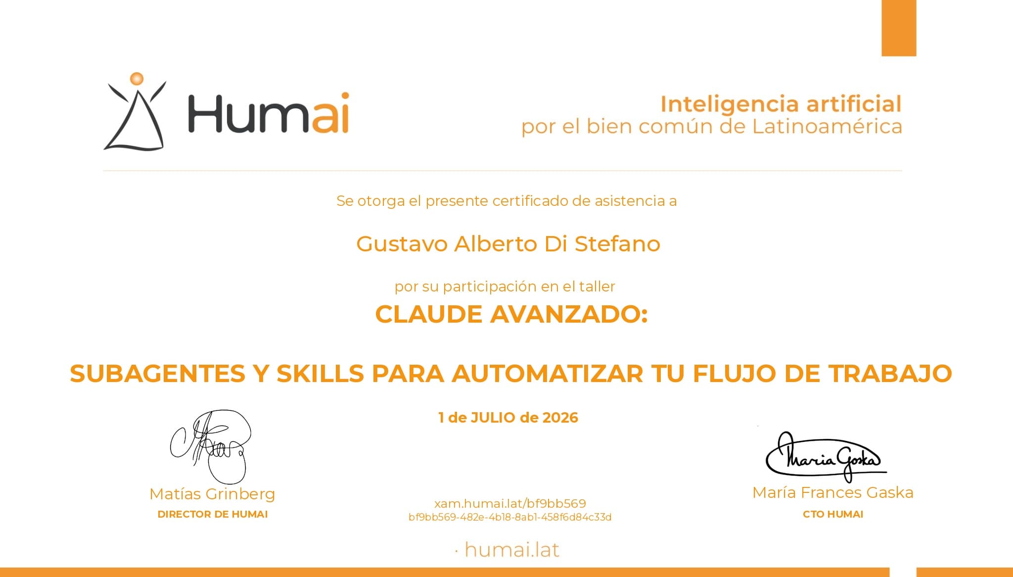 Certificado