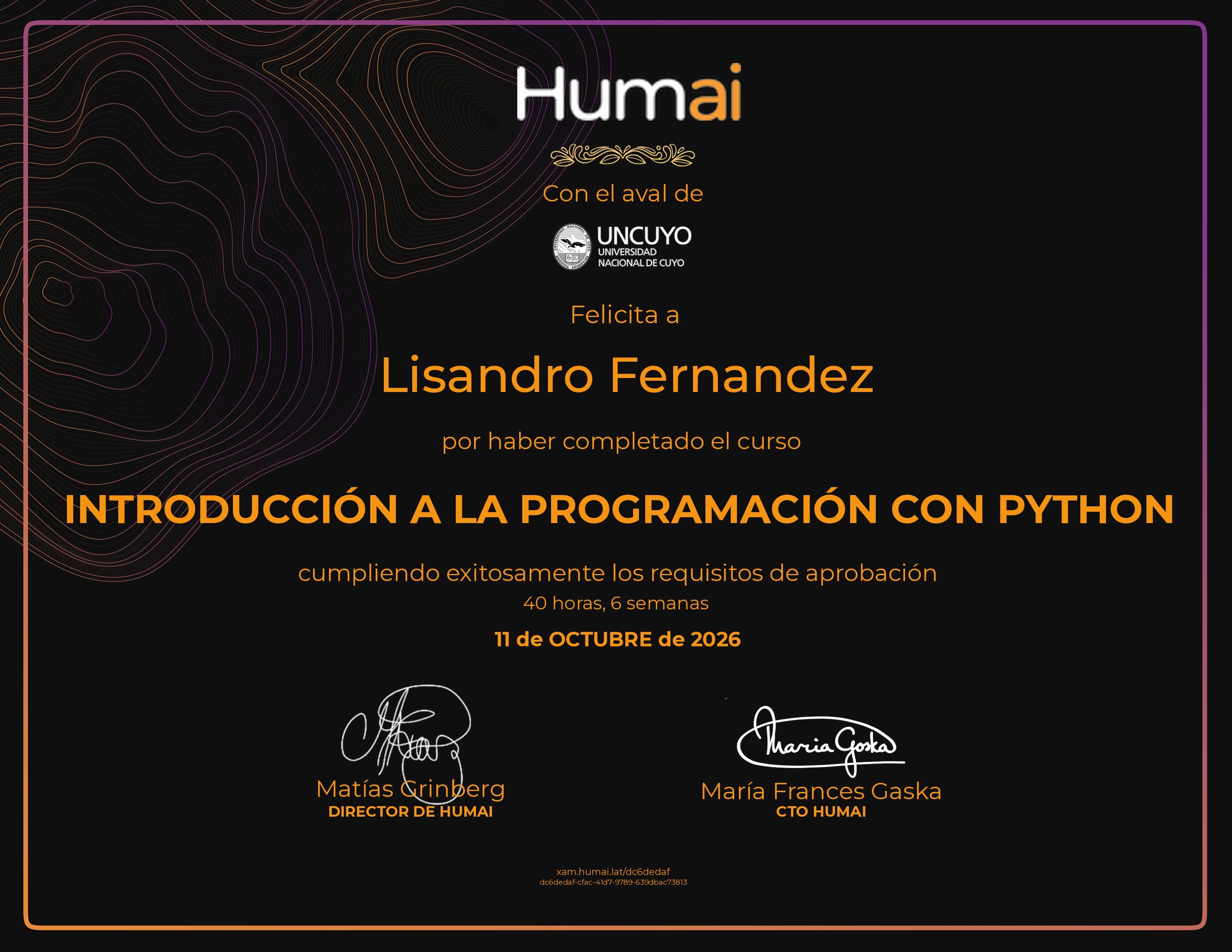 Certificado